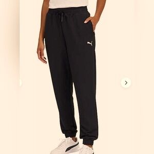PUMA Women's Refined Track Jogger Pant Women's Classic Black Track Pants